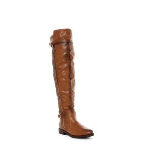 NEW Chase & Chloe Brown Over the Knee Boots Classic Equestrian Style Maggy 3 Sz6